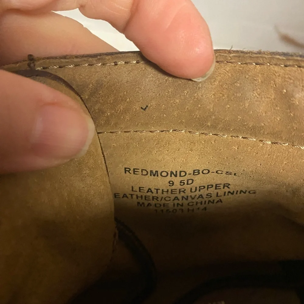 Ralph Lauren Redmond Dark Brown Leather Boots 9.5